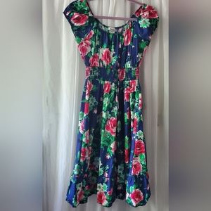 Sara blue floral sundress